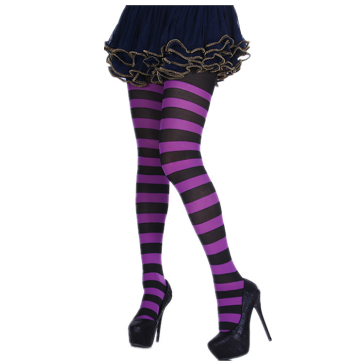 Striped Pantyhose Striped Socks Christmas Stocking Party Bar Ktv S Performance Props Dress Makeup Socks